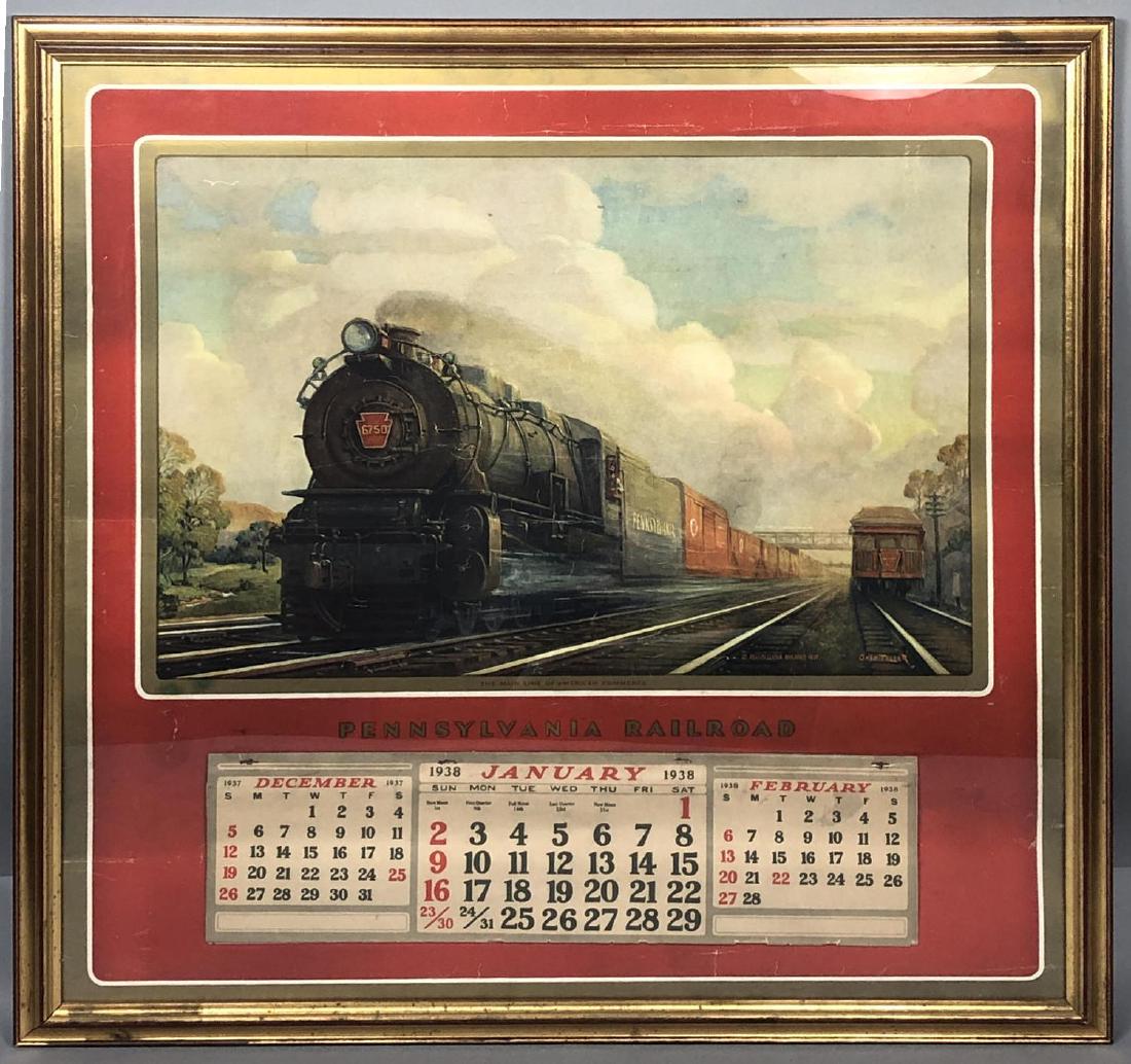 1937 Pennsylvania Railroad Poster Calendar. GRIF (1 of 6)