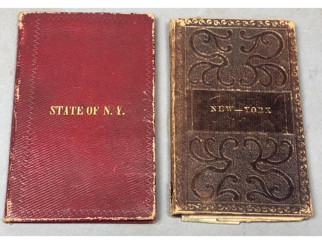 2 New York Pocket Maps - Mitchell, 1843 and Burr,: 2 New York Pocket Maps - Mitchell, 1843 and Burr, 1841-- Dimensions: --- US Shipping charge: $20