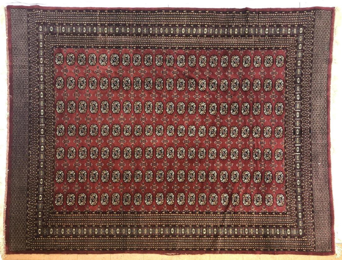 8'1" x  9'11" Burgundy Oriental Rug Carpet. Pakis (1 of 8)
