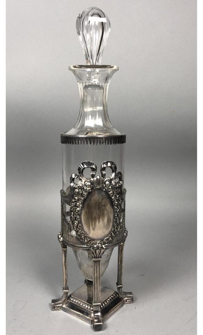ORIVIT Vintage Silver Plate Crystal Decanter. Sto (1 of 10)