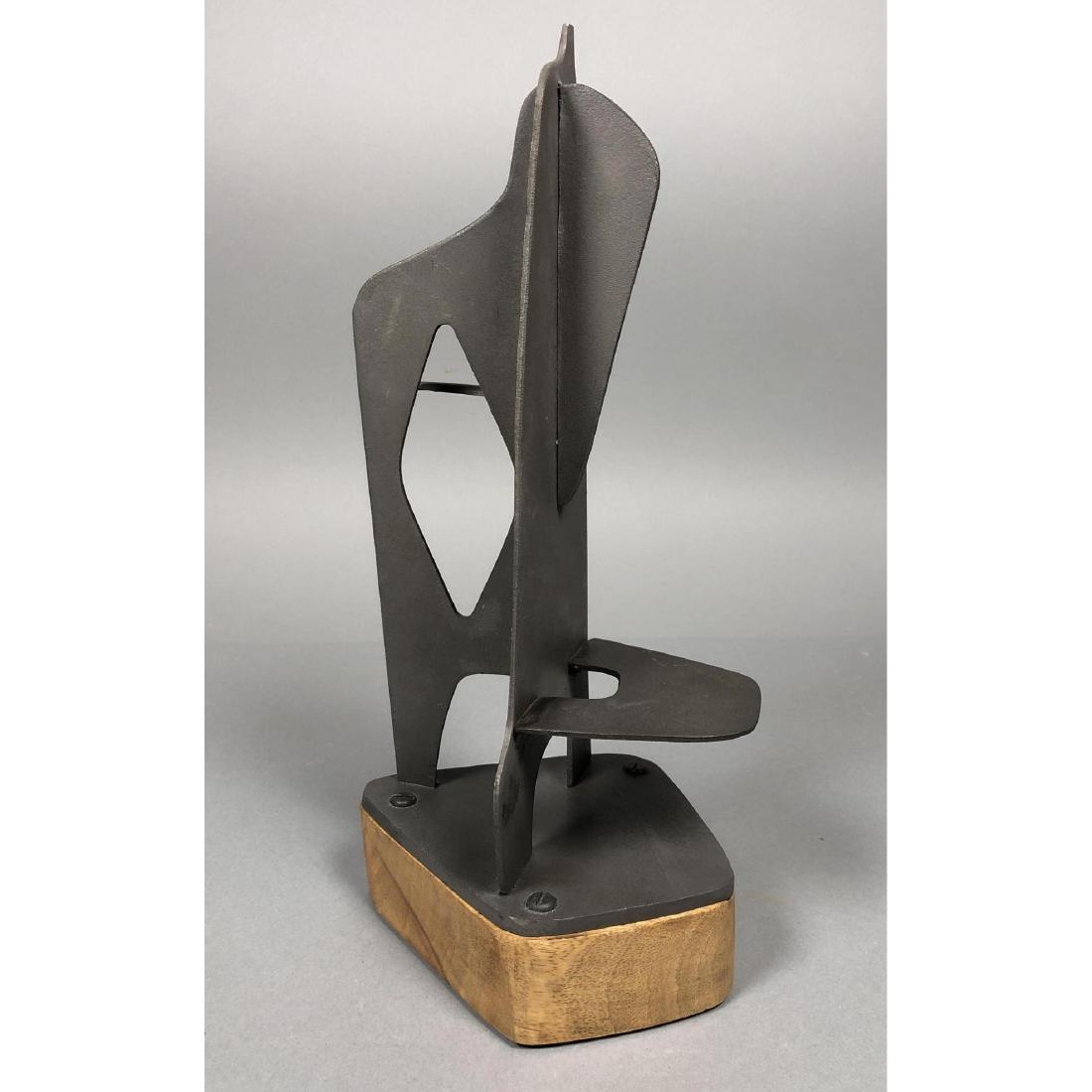 Signed J.P. Metal Modernist Table Sculpture. Inte (1 of 7)