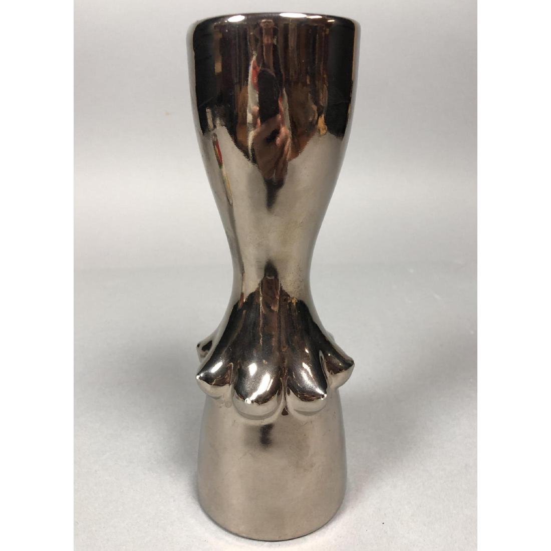 JONATHAN ADLER Platinum Breast Vase. Mirror finis