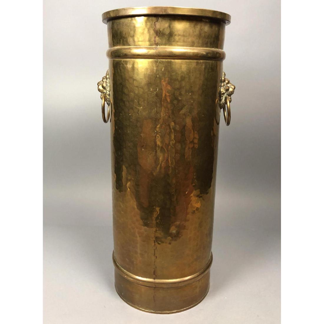Decorator Heavy Hammered Brass Umbrella Stand. Li (1 of 9)