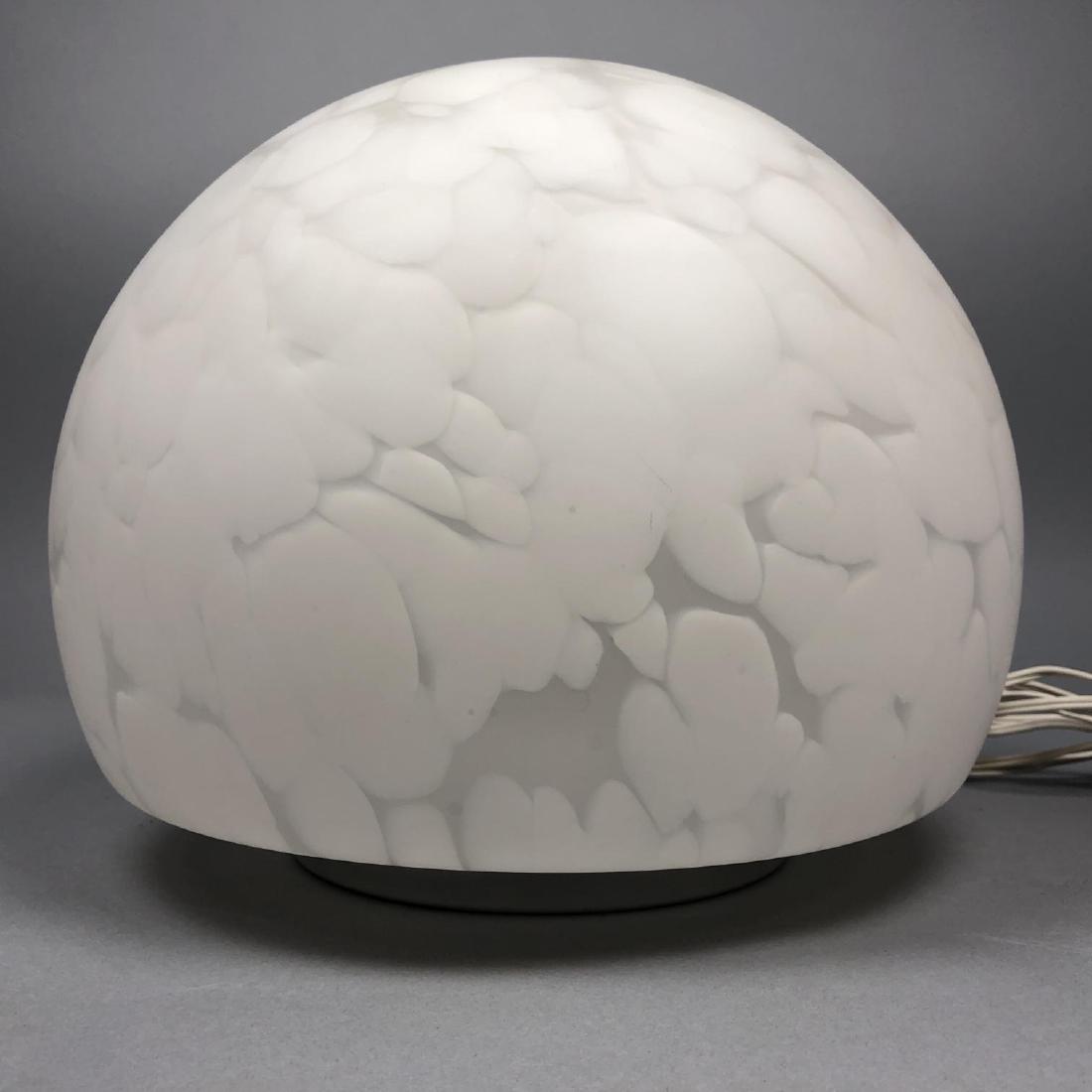 Italian Style Glass Chrome Mushroom Table Lamp. M (1 of 4)