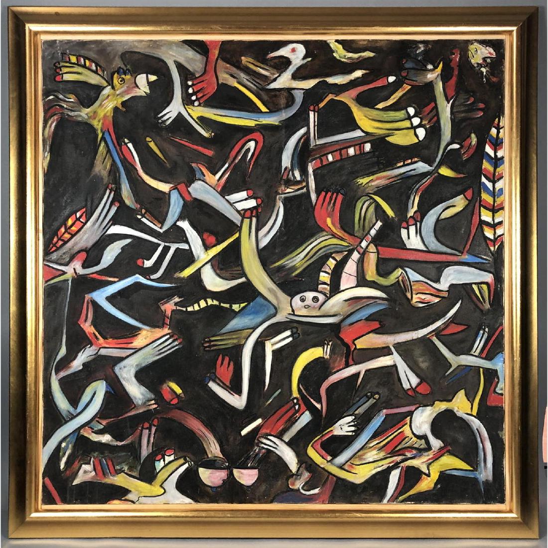 GIANNI DOVA Modernist Abstract Oil Painting. Colo (1 of 8)