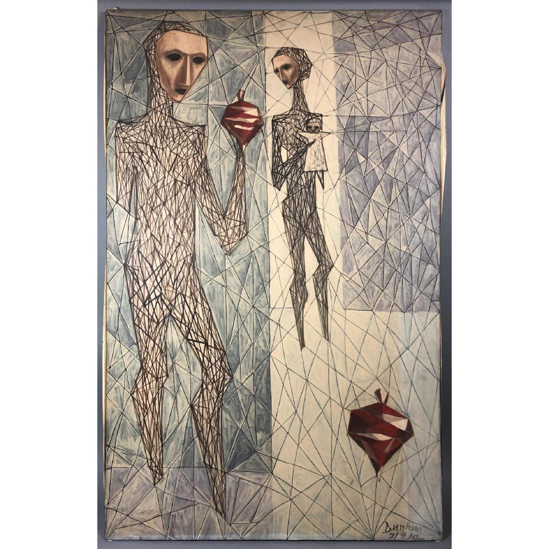 JACQUES DUNHAM Abstract Modernist Figural Paintin (1 of 8)