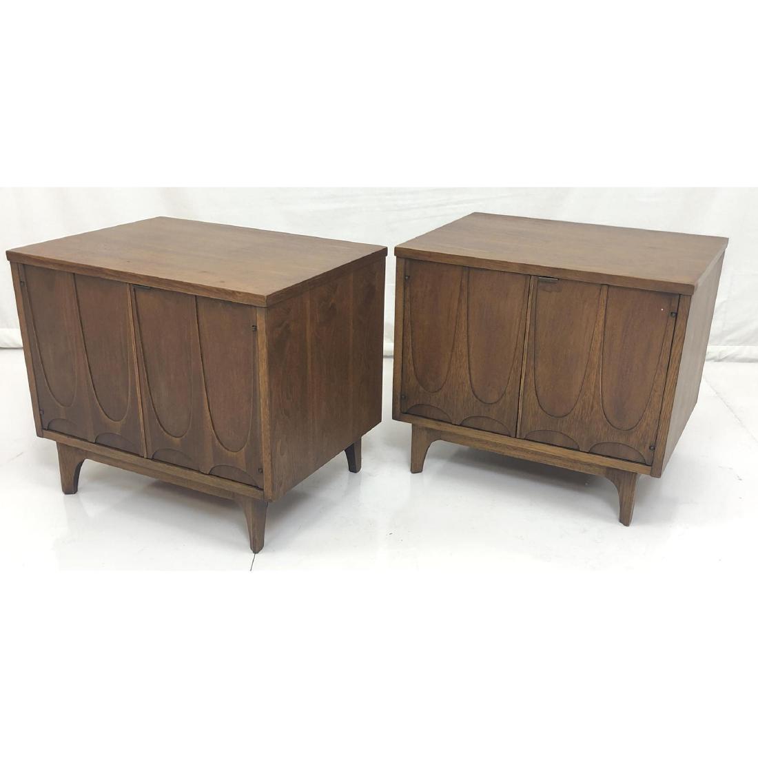 Pr BRASILIA Style Night Stands End Tables. Americ (1 of 9)