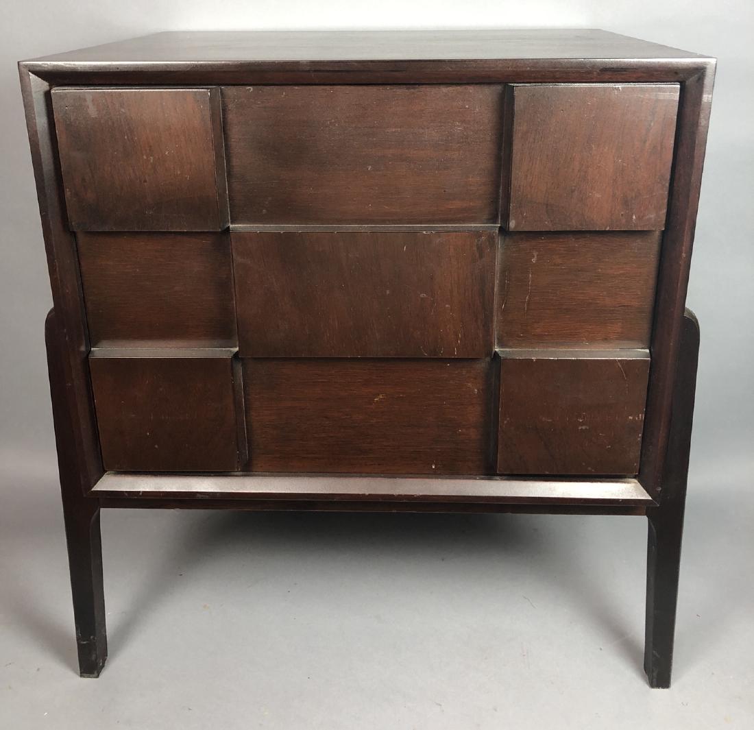 Mid Century Modern Sculptural Front Night Stand. (1 of 7)