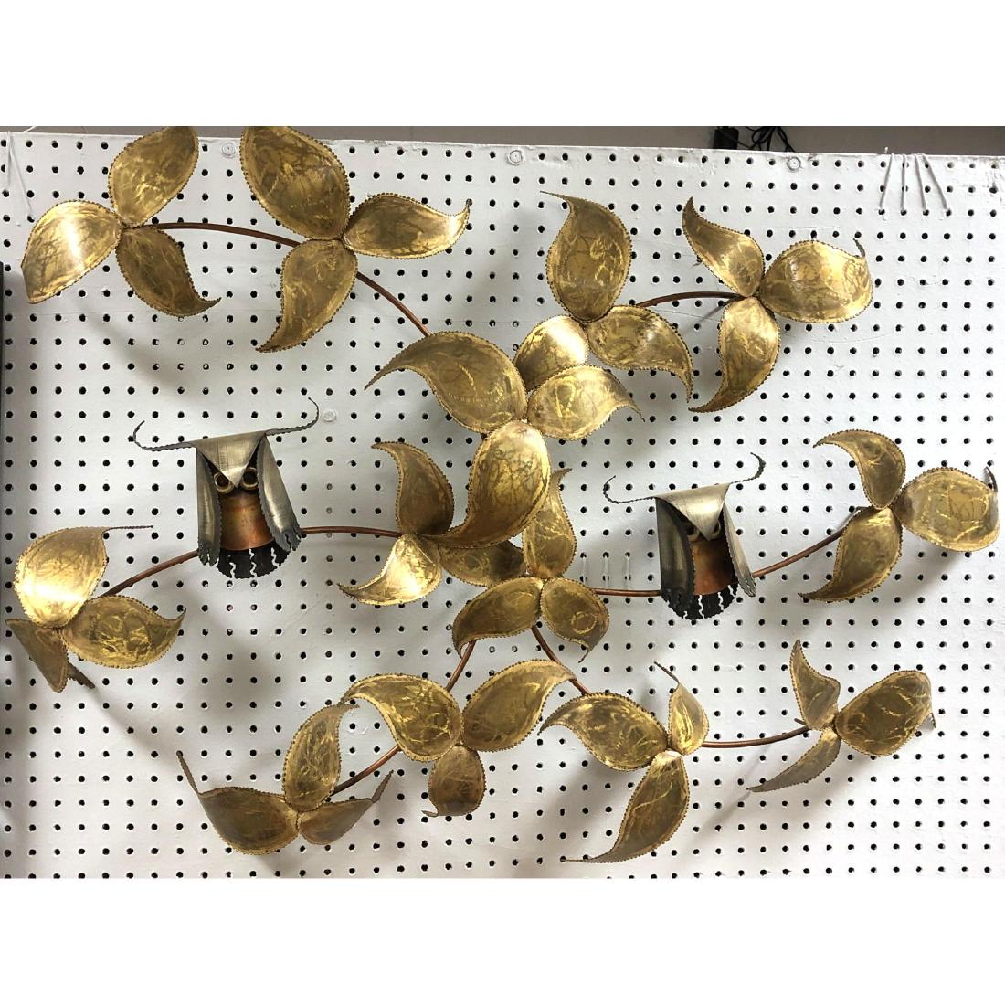 HIGGINS Signed Modernist Owl on Branch Wall Sculp (1 of 4)