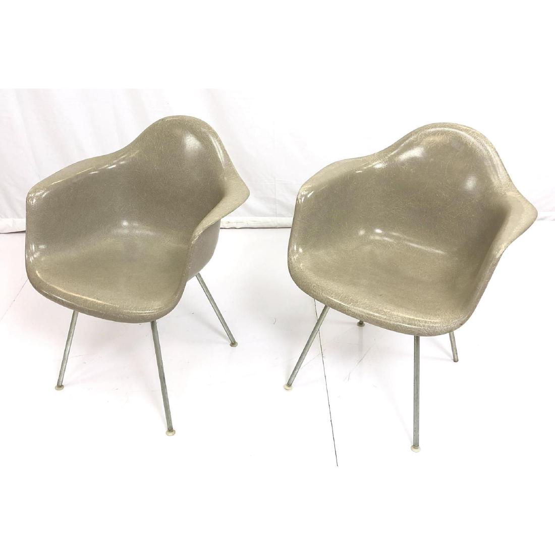Pr CHARLES EAMES for HERMAN MILLER Shell Chairs. (1 of 8)