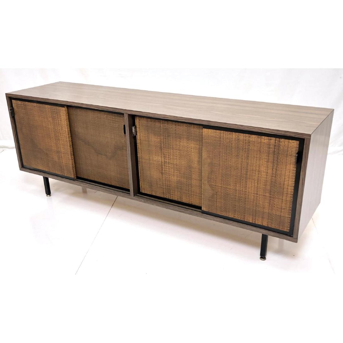 KNOLL Modernist Sliding Door Credenza Cabinet. Wo (1 of 7)