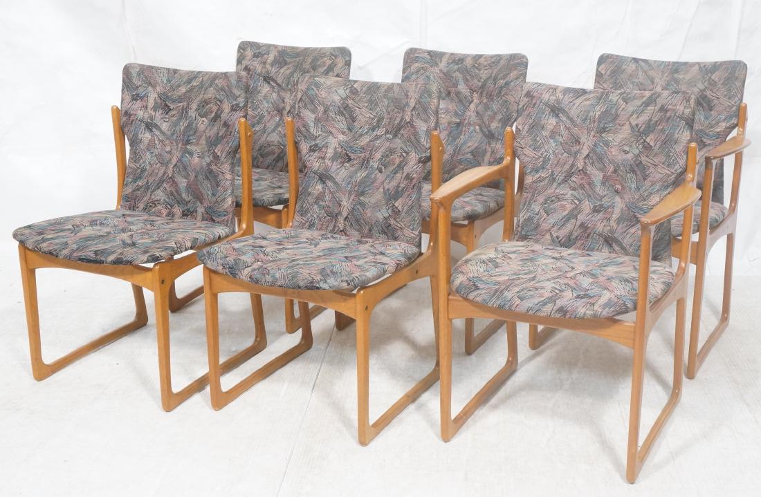 Set 6 Danish Teak Dining Chairs. 2 arm chairs. Ta (1 of 9)
