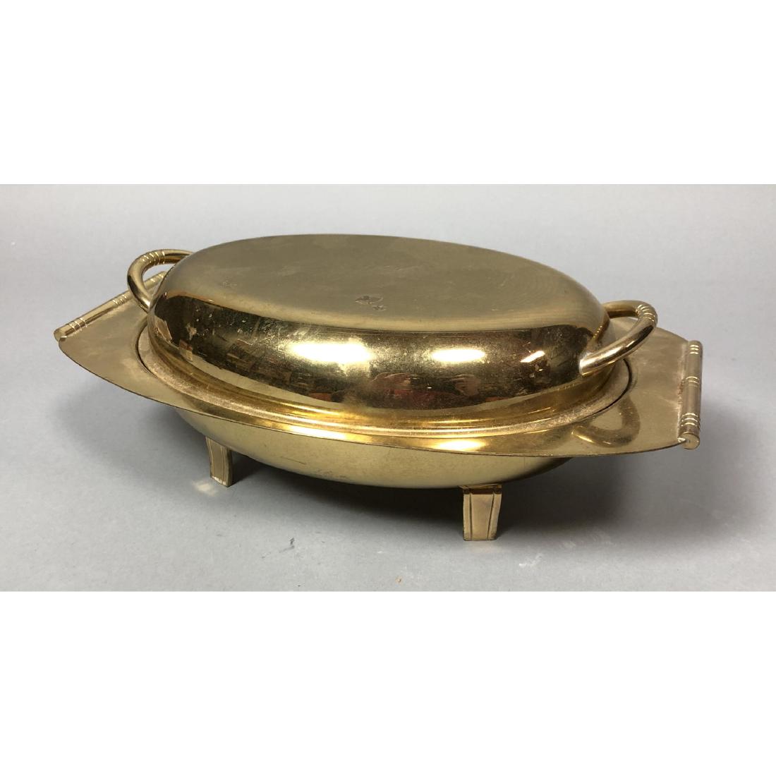 TOMMI PARZINGER Brass Lidded Serving Bowl. Brass (1 of 9)