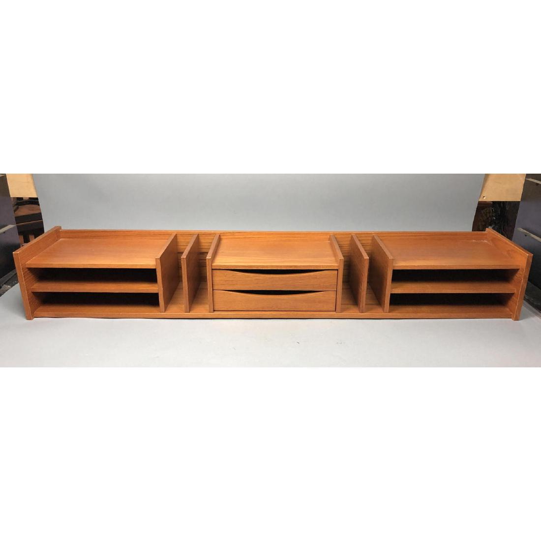 PEDERSEN & HANSEN Danish Teak Desk Organizer. She (1 of 9)
