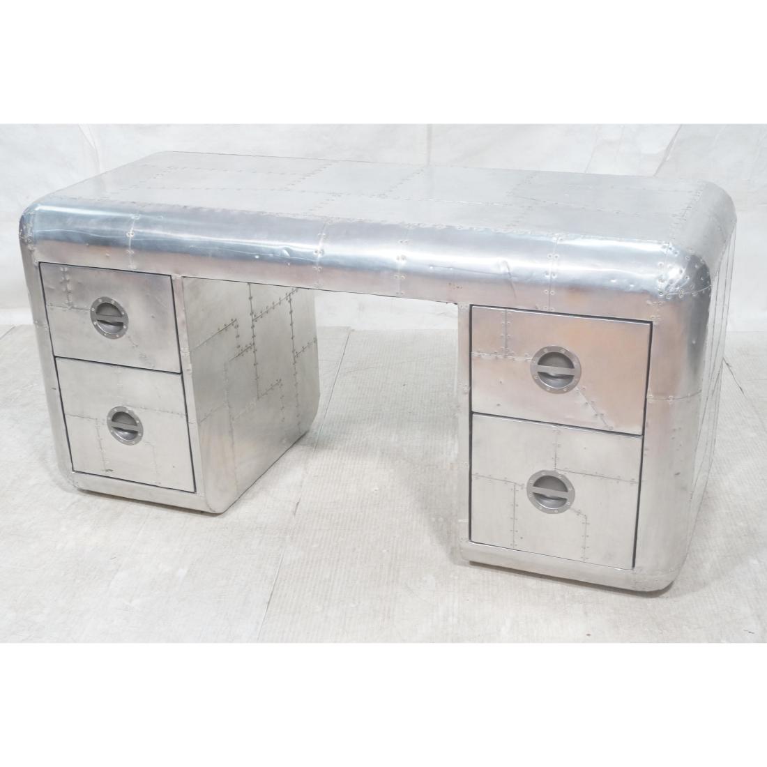 Restoration Hardware Style BLACKHAWK Aluminum Desk