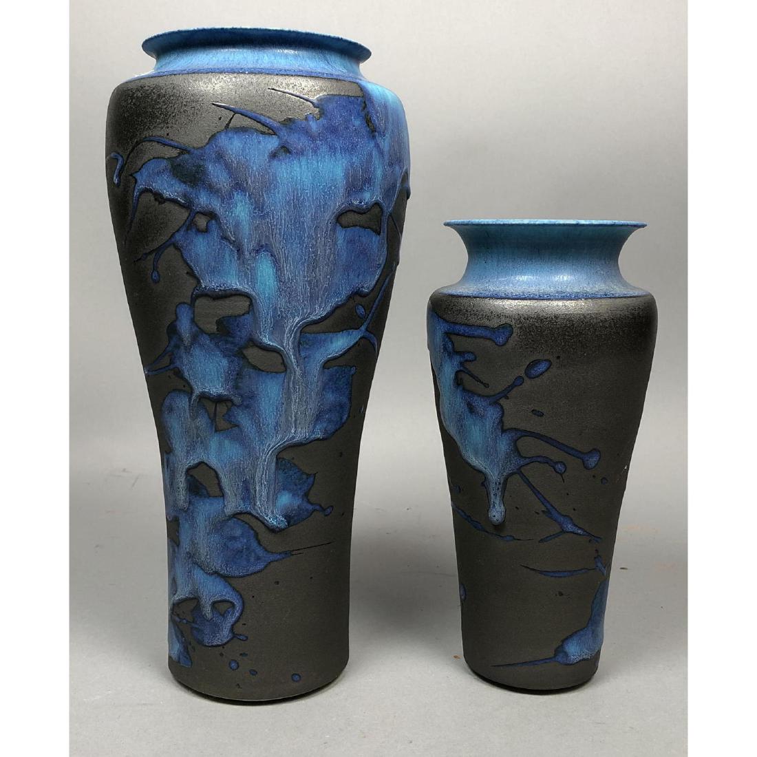 2pc KAREN GARGIULO American Studio Stoneware Vase (1 of 7)