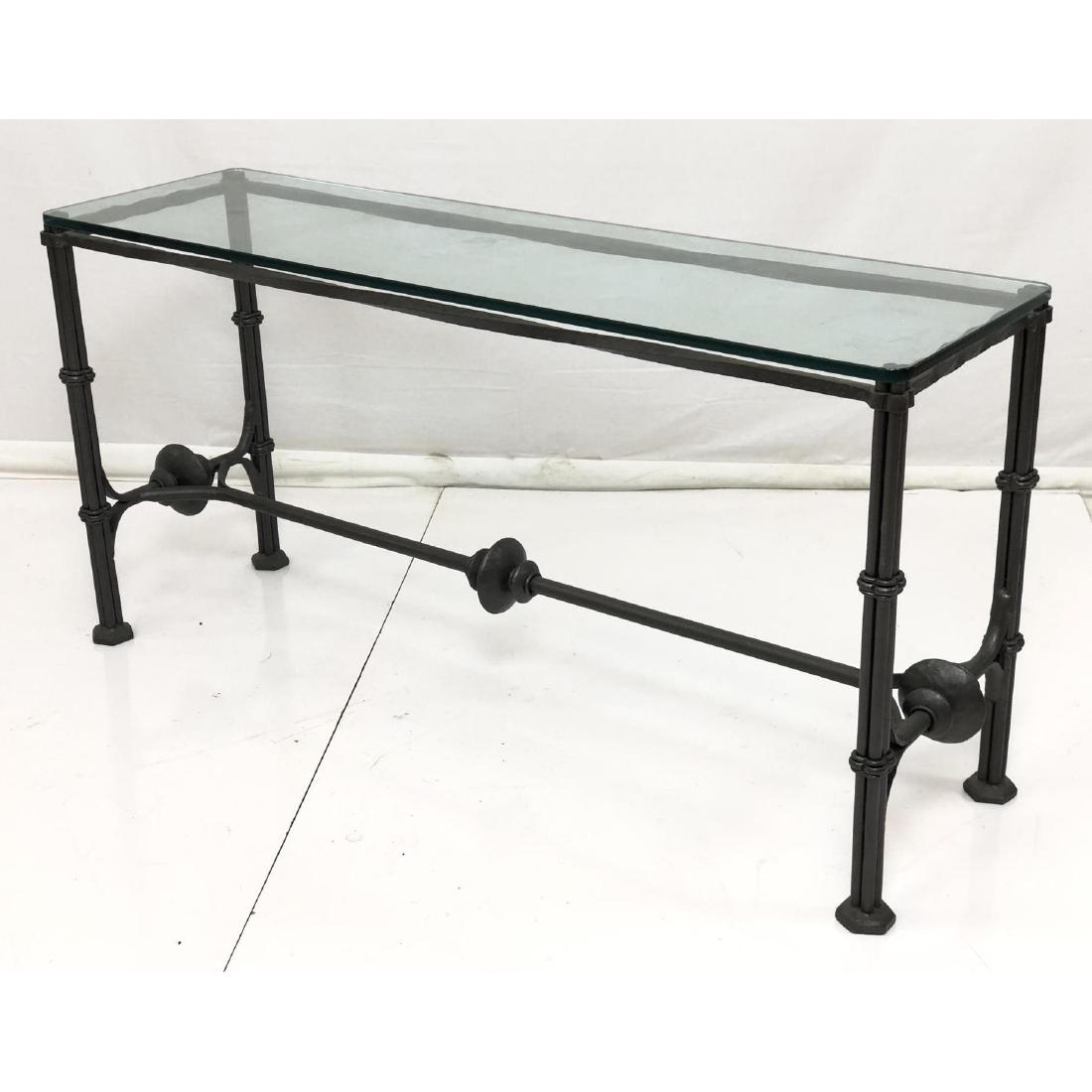 Industrial Steel Designer Hall Console Table. 1/2 (1 of 6)