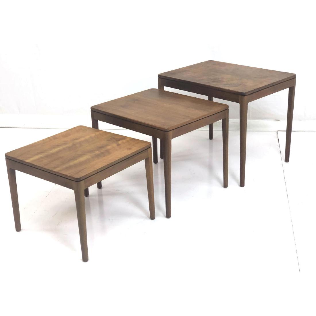 Set 3 American Modern Walnut Nesting Tables. Drex (1 of 8)