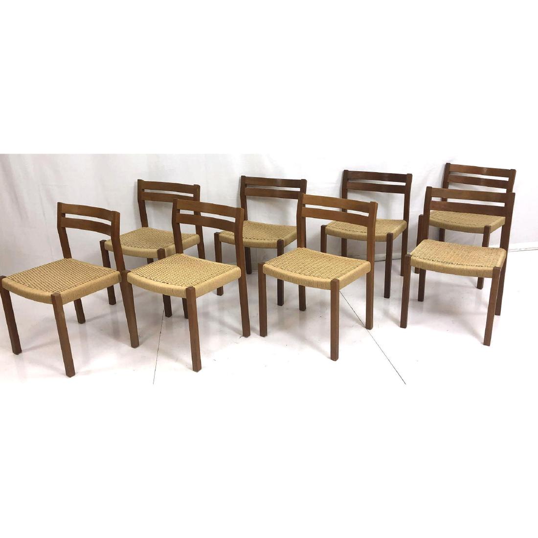 Set 8 Danish Modern Teak Dining Chairs. JL Moller (1 of 10)