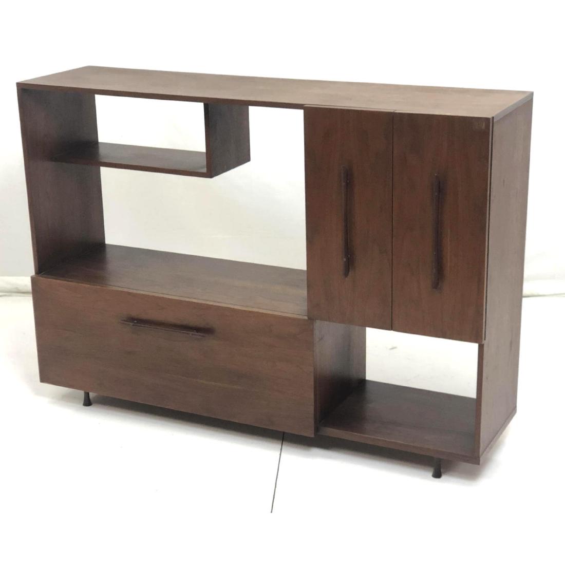 American Modern Walnut Credenza Bookcase Bar. Dro (1 of 6)