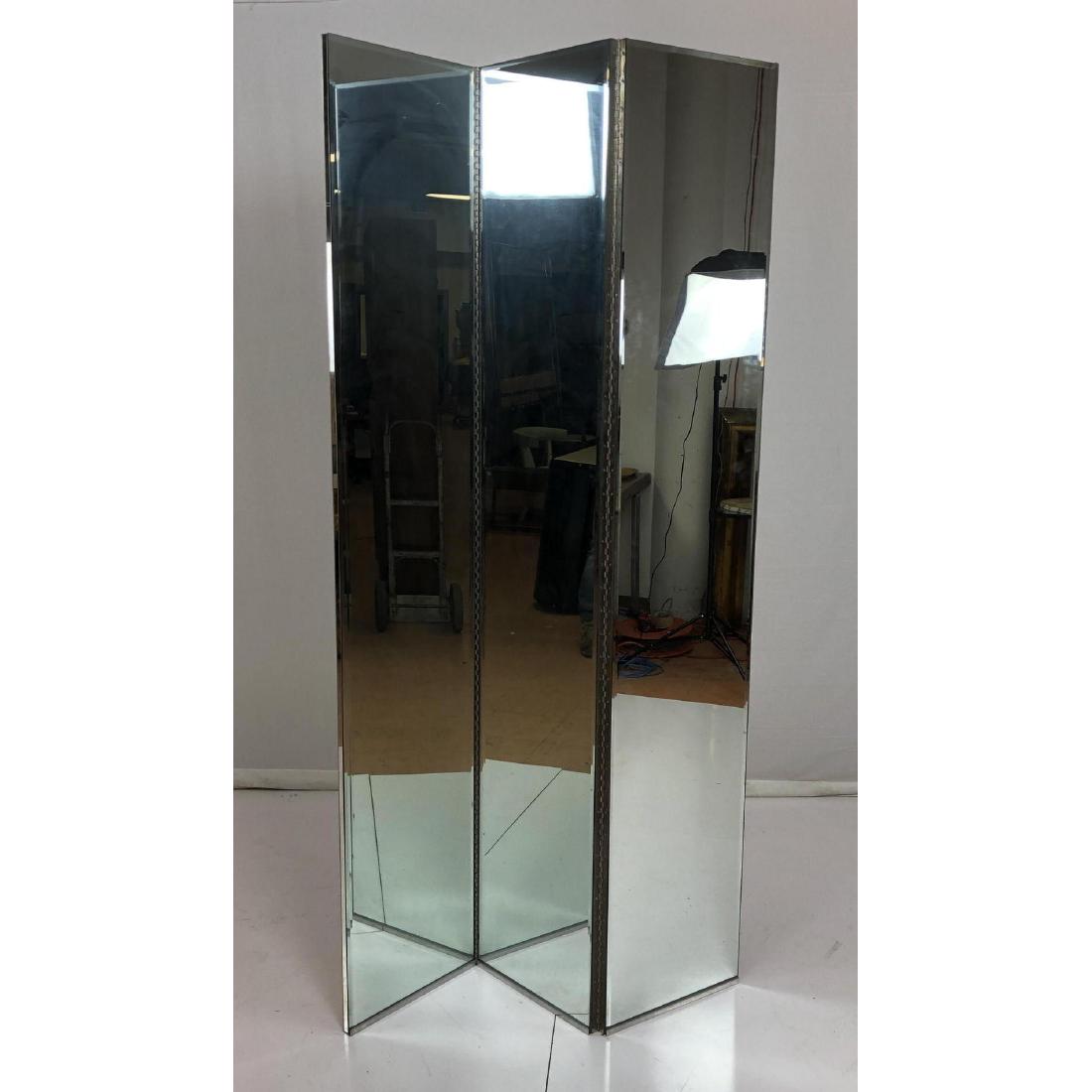 3 Panel Beveled Mirror Folding Screen Room Divide Feb 19, 2019