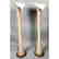 Pr Murano Art Glass Tall Lily Shaped Vases. Swoll