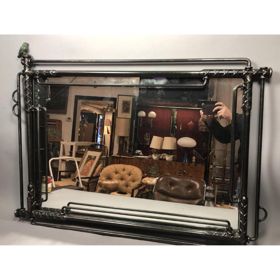 Signed ILANA GOOR Industrial Wall Mirror. Steel t (1 of 8)