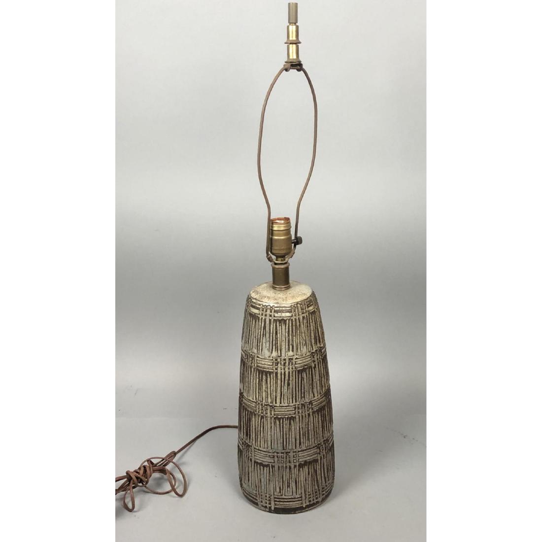 Design Technics Style Glazed Pottery Lamp. Grayis (1 of 8)