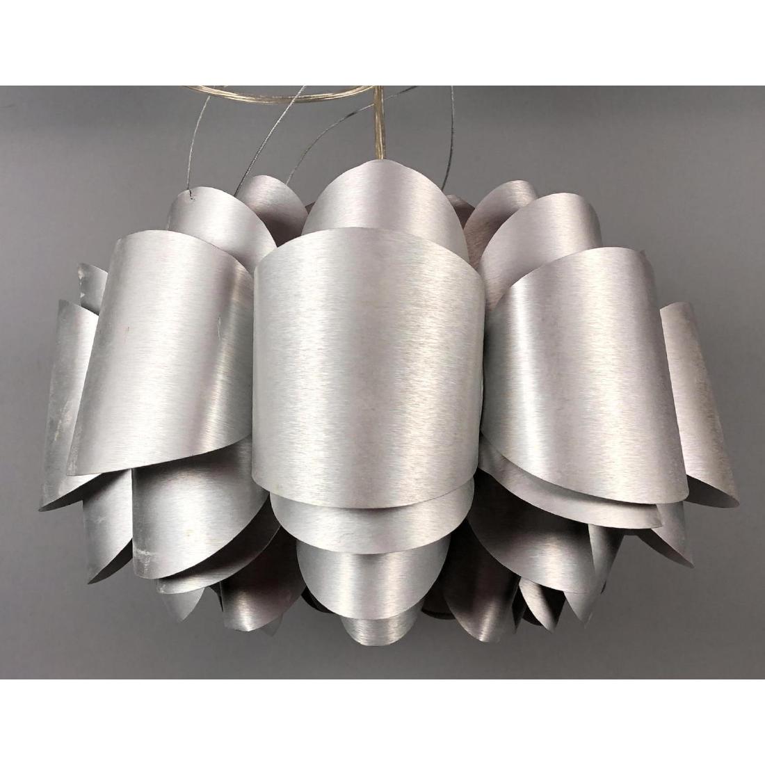 Brushed Aluminum Modernist Chandelier Hanging Pen (1 of 6)