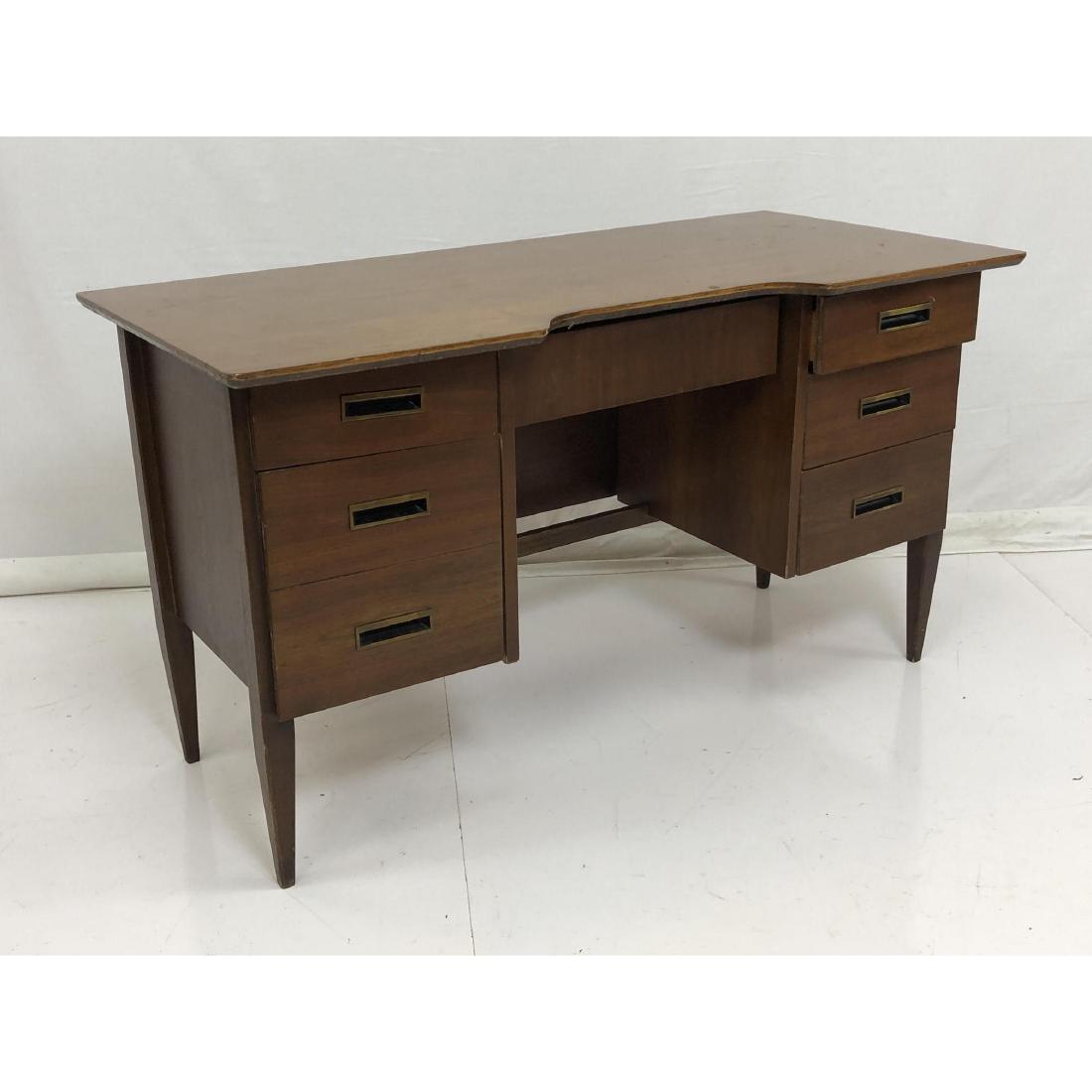 HOOKER American Modern Walnut Writing Desk. Inset (1 of 10)