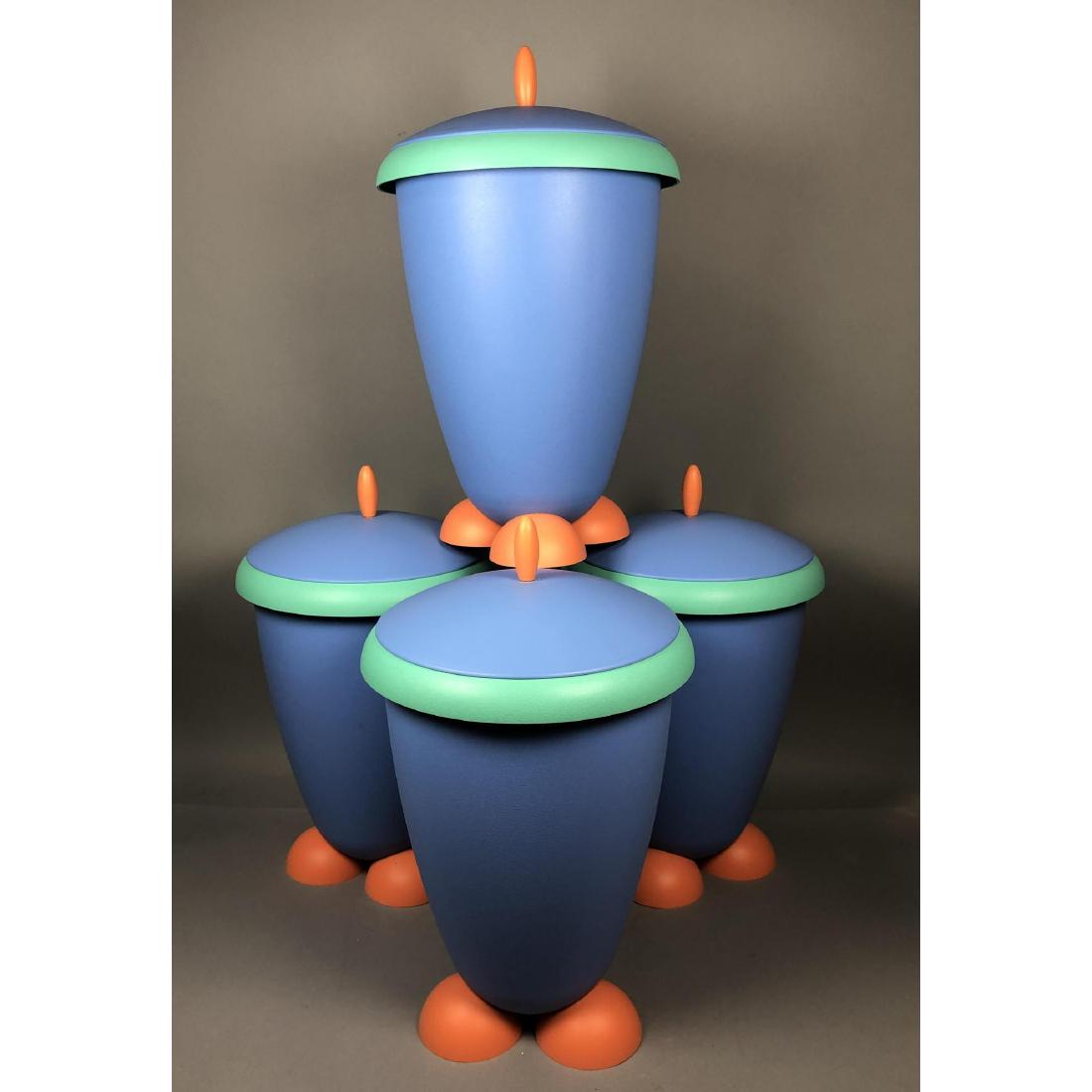 4pc GIO'STYLE Italian Colorful Lidded Vessels. Pe (1 of 6)