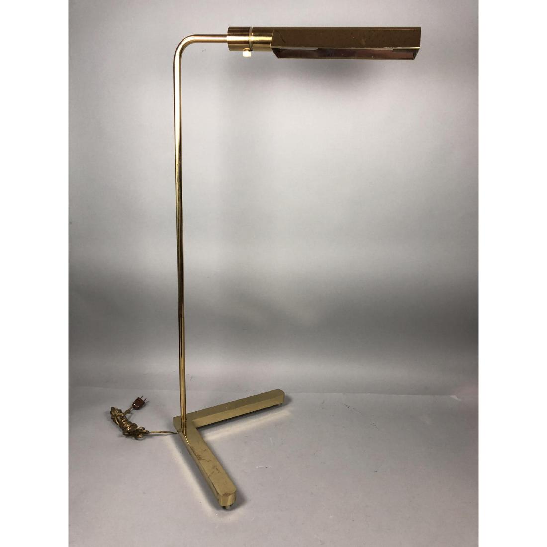 CASSELA Brass Modernist Floor Lamp. L shaped base (1 of 7)