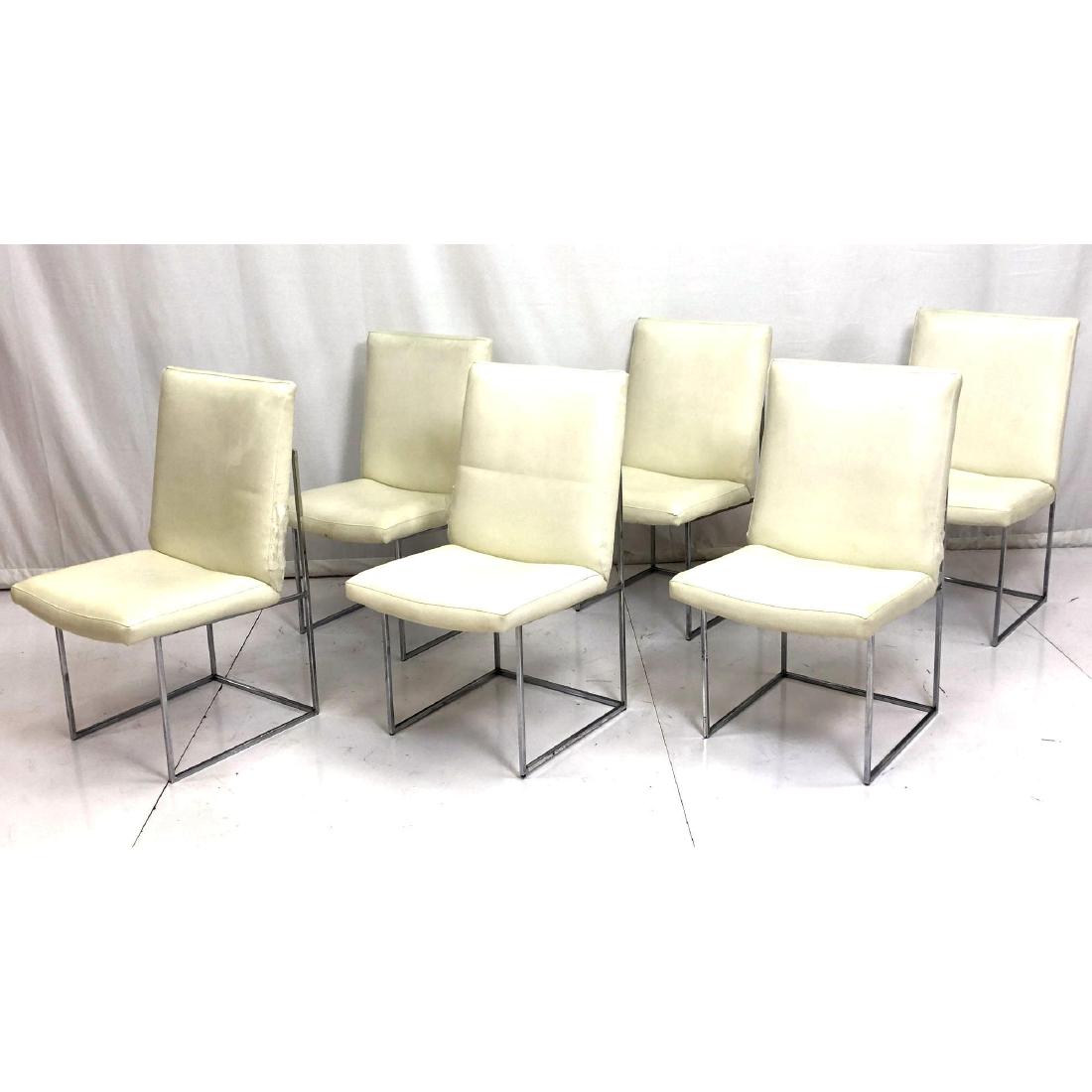 6 Milo Baughman Style Tall Back Dining Chairs. Th (1 of 9)