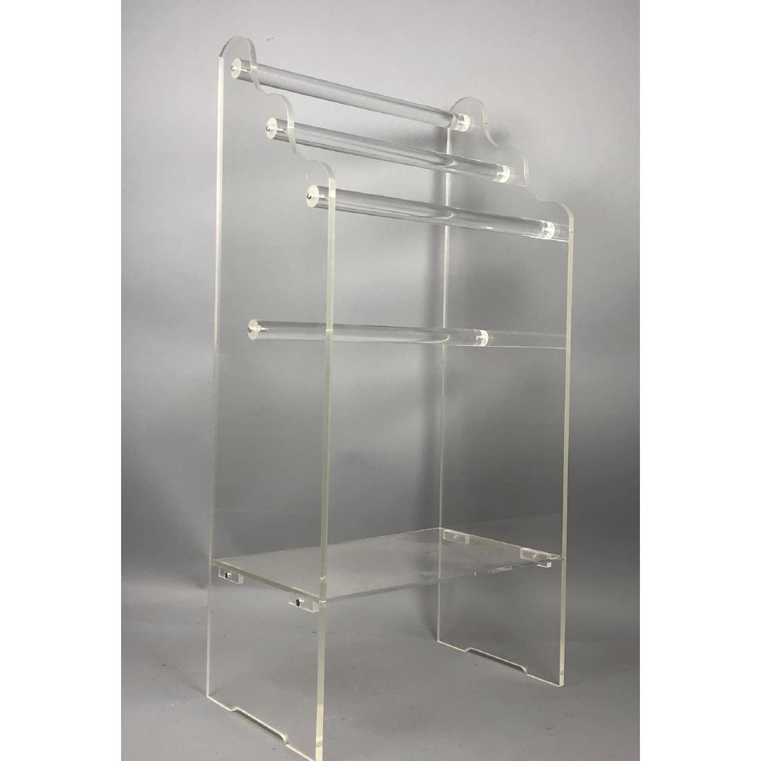 SCHEIBE Modern Style Lucite Towel Rack Shelf. Luc (1 of 7)
