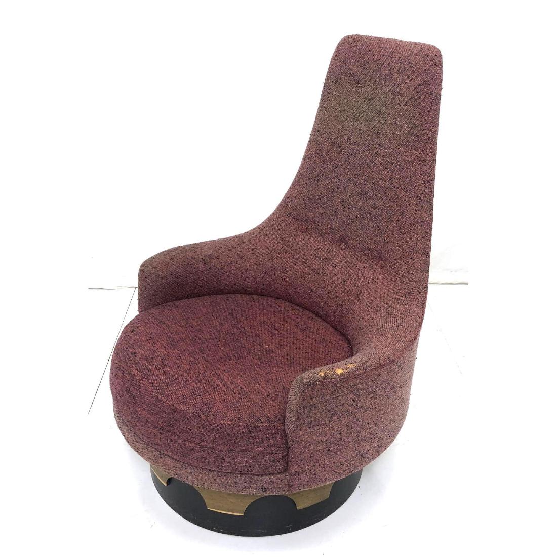 ADRIAN PEARSALL Tall Back Swivel Lounge Chair. Pl (1 of 6)