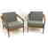 Pr FOLKE OHLSSON Danish Modern Teak Lounge Chairs