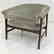 Danish Modern Teak Barrel Back Lounge Chair. Open