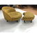 2pc ADRIAN PEARSALL Circle Lounge Chair & Ottoman - 4
