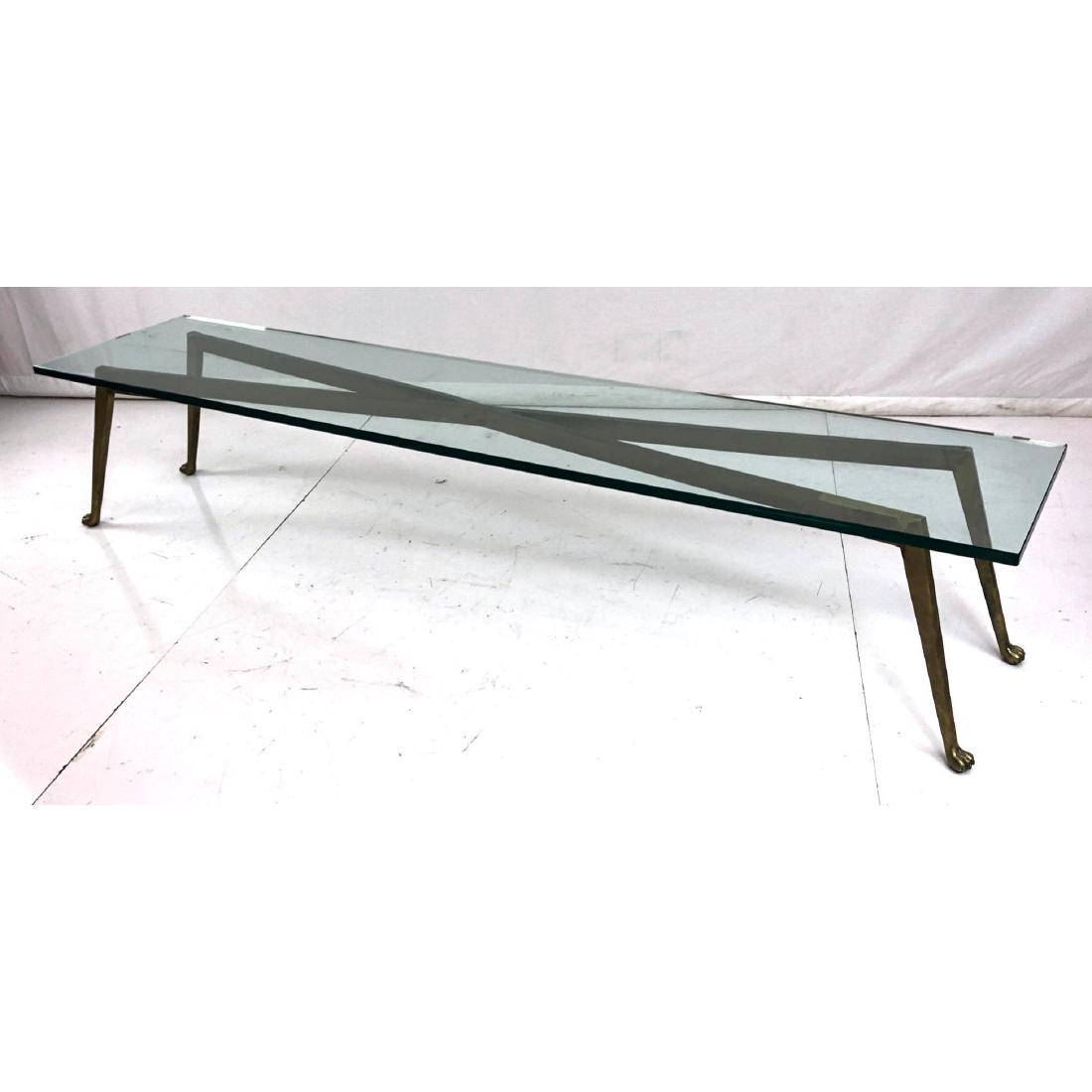 Decorator Heavy Bronze Glass Top Long Cocktail Co (1 of 9)