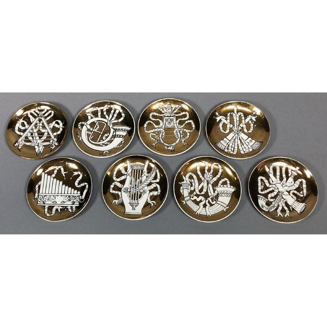 Set 8 PIERO FORNASETTI Modernist Coasters "Musica (1 of 7)