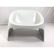 White Molded Plastic Modernist Lounge Chair. Whit - 2