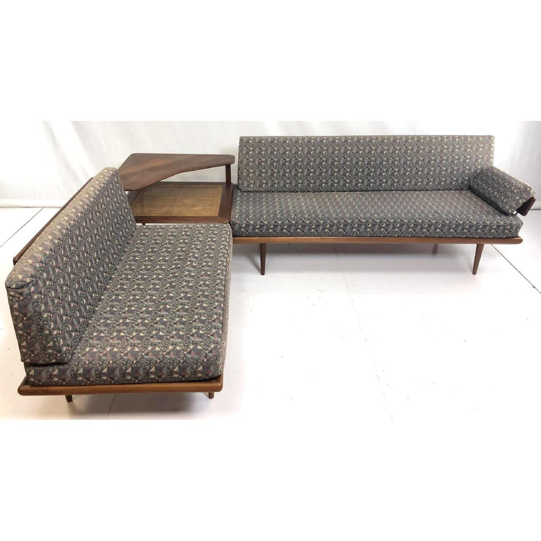 3pc PETER HVIDT Upholstered Sofa, Love Seat, End (1 of 20)