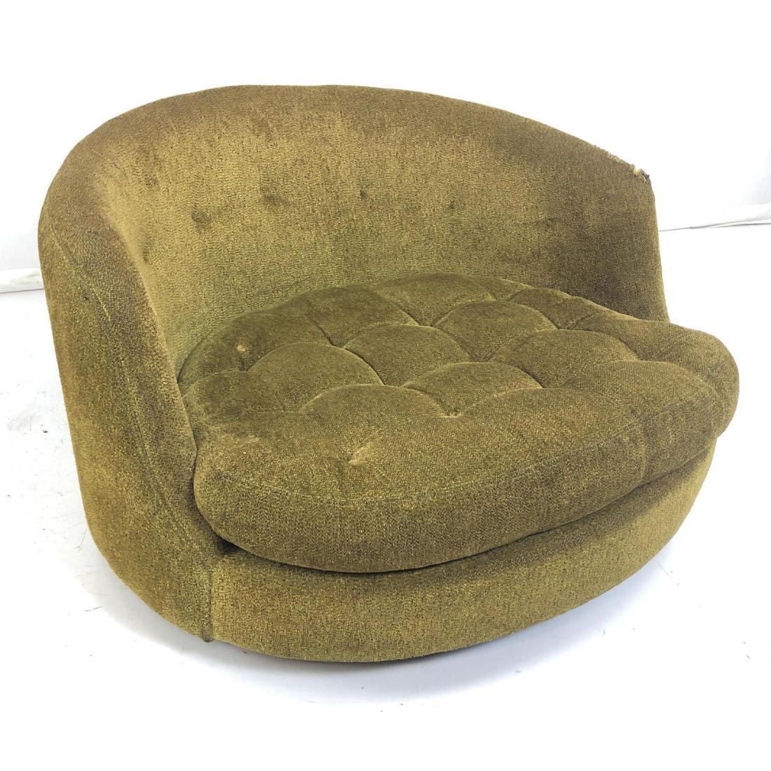 Baughman Style Olive Green Modernist Lounge Chair (1 of 13)