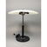 Glass Saucer Shade Table Desk Lamp. Black and chr - 2
