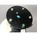 Glass Saucer Shade Table Desk Lamp. Black and chr - 7