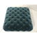 Lg Oversized Blue Velvet Tufted Ottoman Foot Stoo - 3