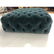 Lg Oversized Blue Velvet Tufted Ottoman Foot Stoo - 5