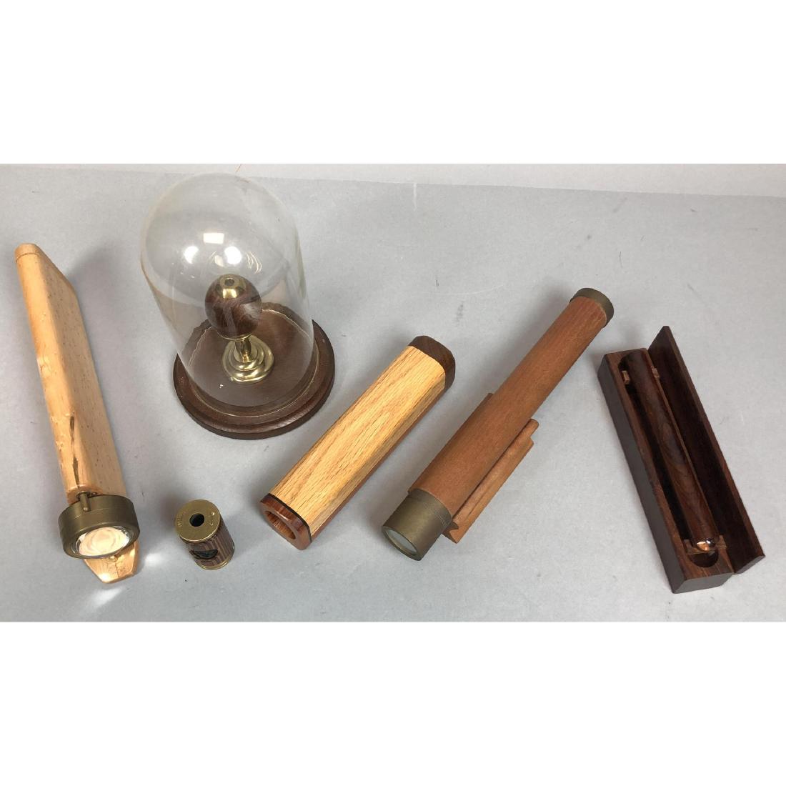 Lot 6 Handmade Artisan Vintage Wood Kaleidoscopes (1 of 18)