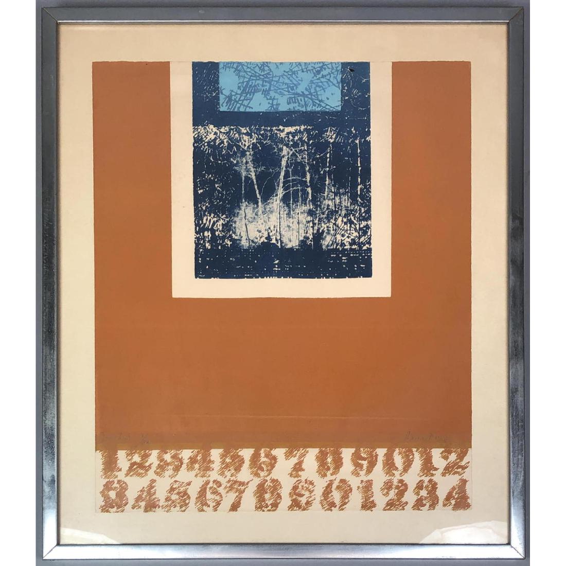 HANNA WONG Framed Wood Block Litho. Titled WINDOW (1 of 7)