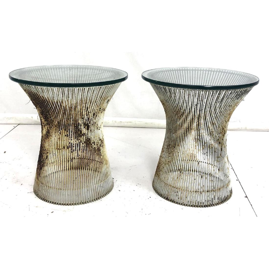 WARREN PLATNER Corseted Metal Rod Side Tables. Ro (1 of 5)